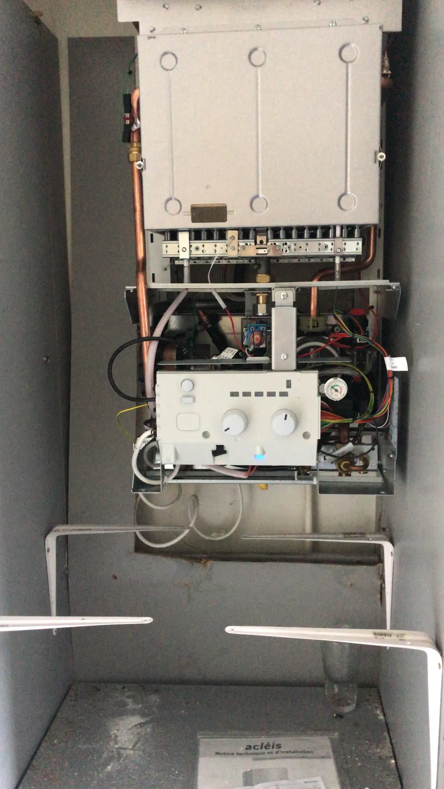 Entretien d'une chaudière murale gaz ouverte