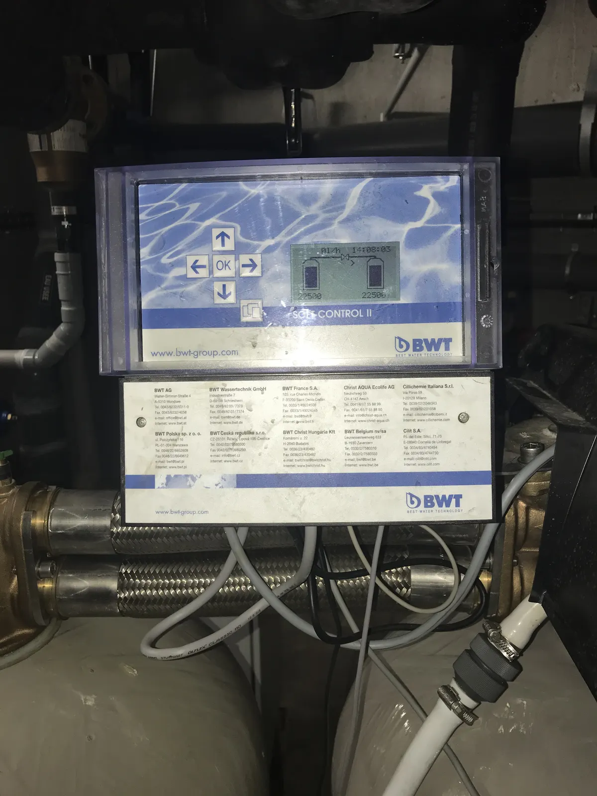 Module de traitement d'eau BWT raccordé sur le réseau